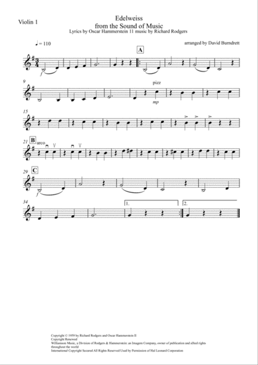 Edelweiss Edelweiss String Quartet scores gallery preview page 3