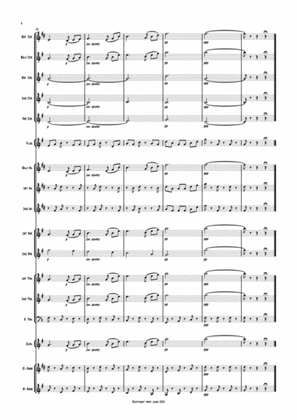 the Intermezzo from Cavalleria Rusticana . Arranged for Brass Band image number null