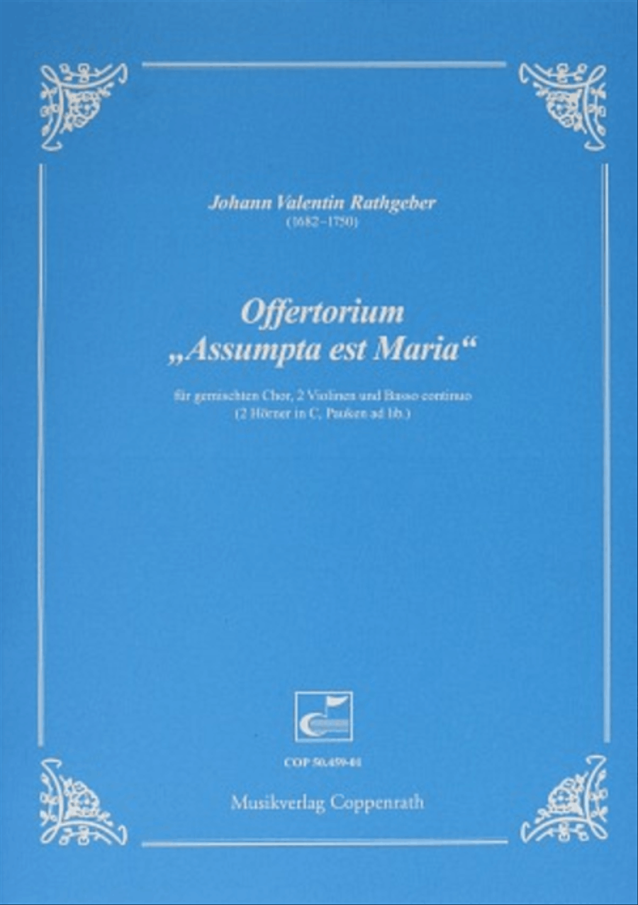 Assumpta est Maria 4-Part scores gallery preview page 1