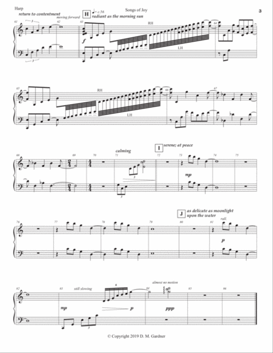 Songs of Joy (INSTRUMENTAL PARTS ONLY) Large Ensemble scores gallery preview page 6