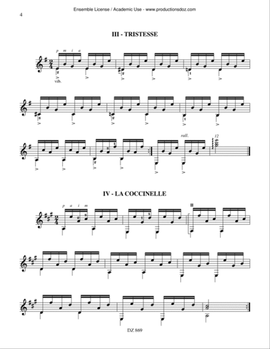 15 études 15 études Classical Guitar scores gallery preview page 4
