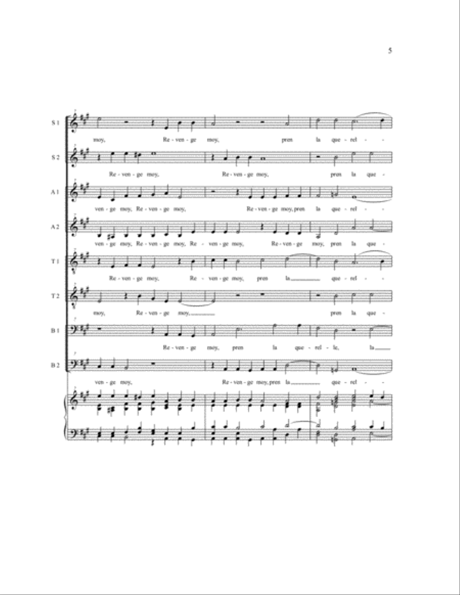 Pseaume 43 SSAATTBB scores gallery preview page 4