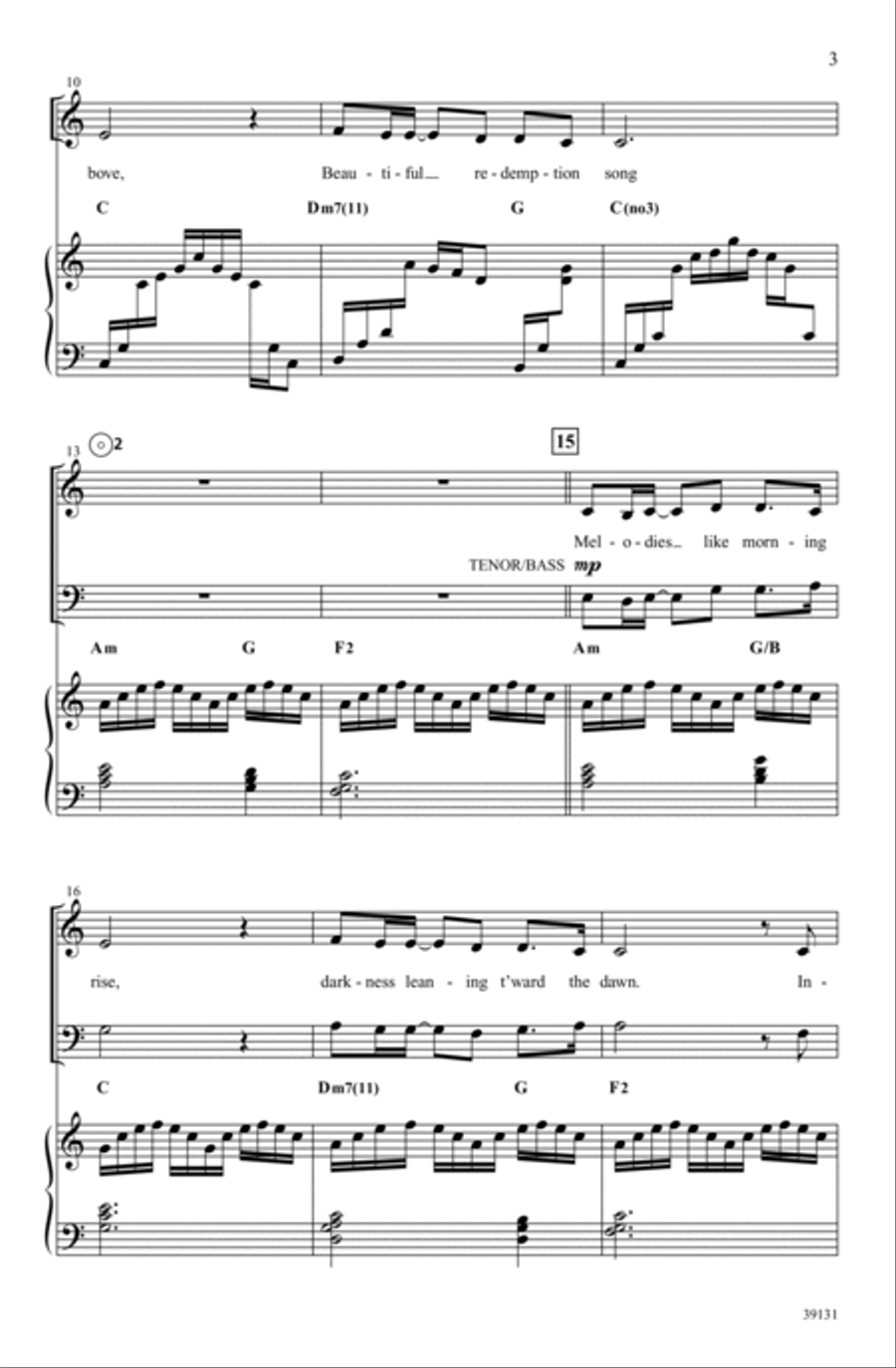 Redemption Song Choir scores gallery preview page 3