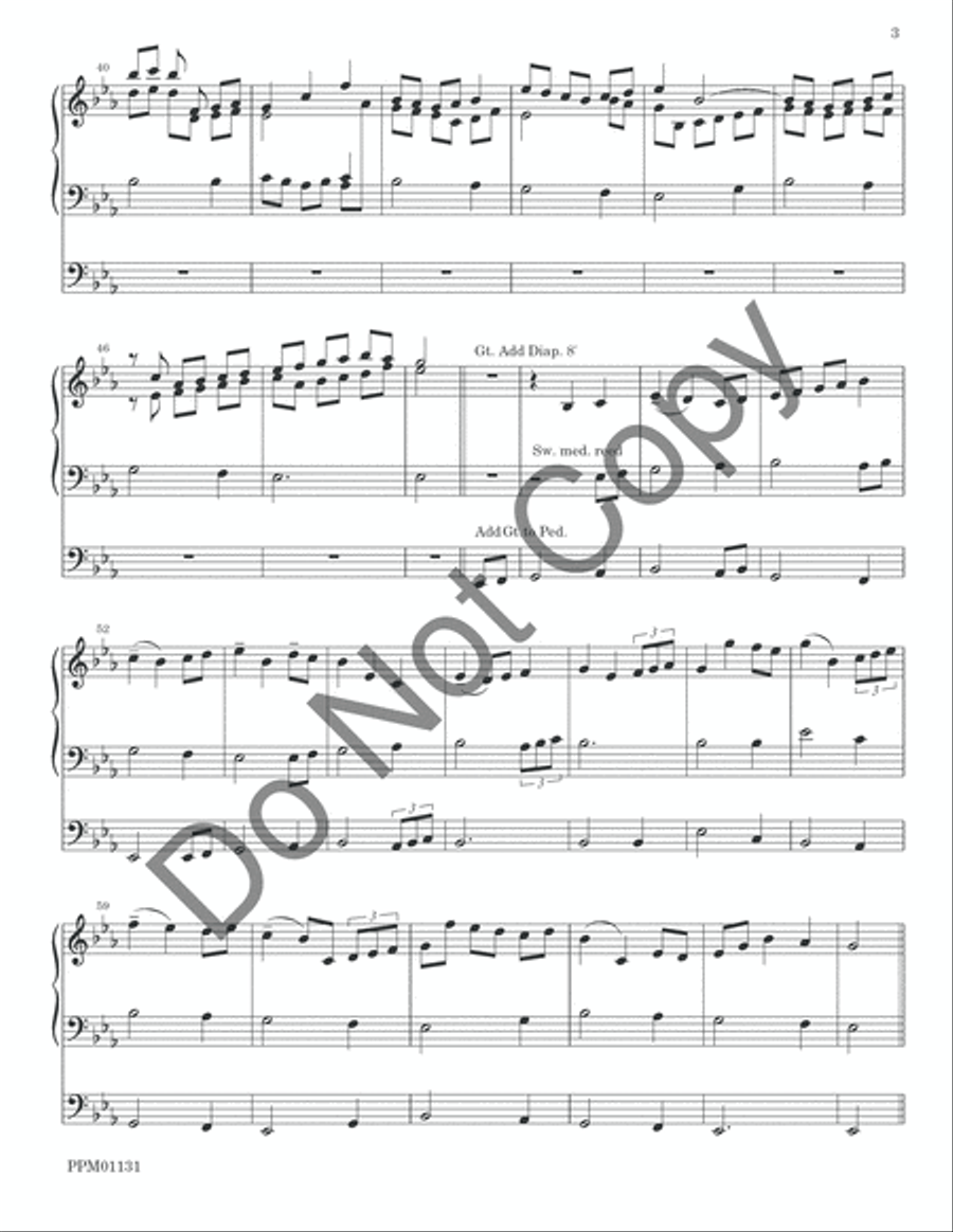 Variations on St. Columba Organ scores gallery preview page 6