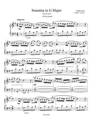 Lynes Sonatina in G Major Op.39 No.2 1st movement