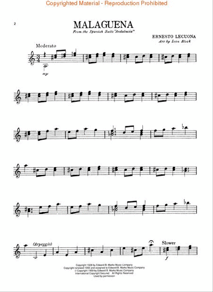 Malaguena Malaguena Acoustic Guitar scores gallery preview page 2