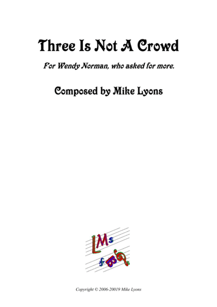 Clarinet Trio - Three Is Not A Crowd image number null