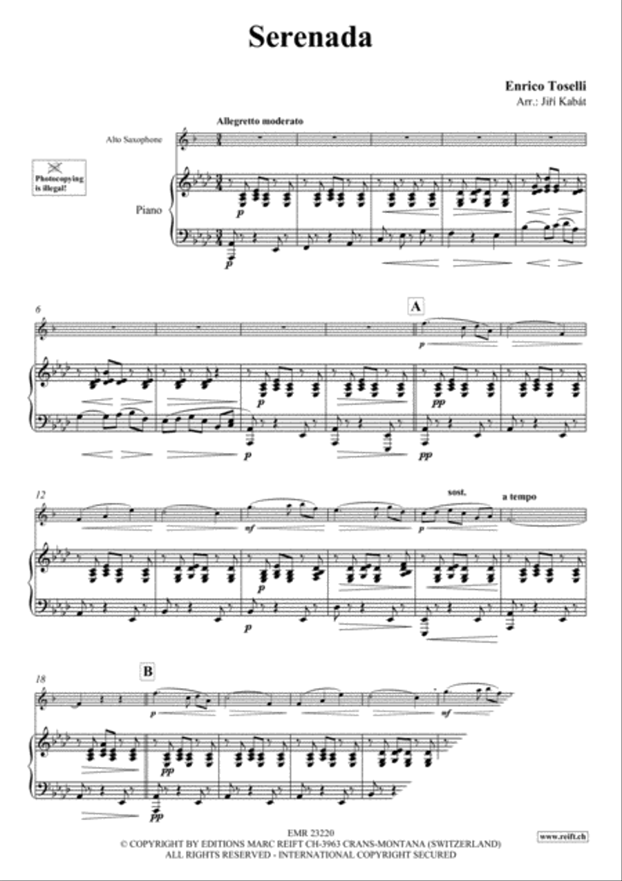 Serenada Serenada Alto Saxophone scores gallery preview page 3