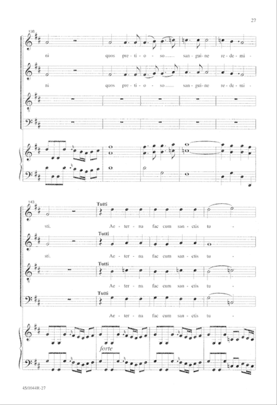 Te Deum Choral Score Te Deum Choral Score 4-Part scores gallery preview page 29