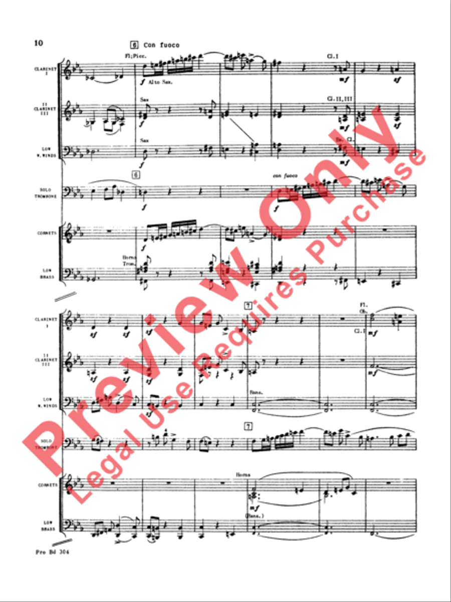 Morceau Symphonique Concert Band scores gallery preview page 11