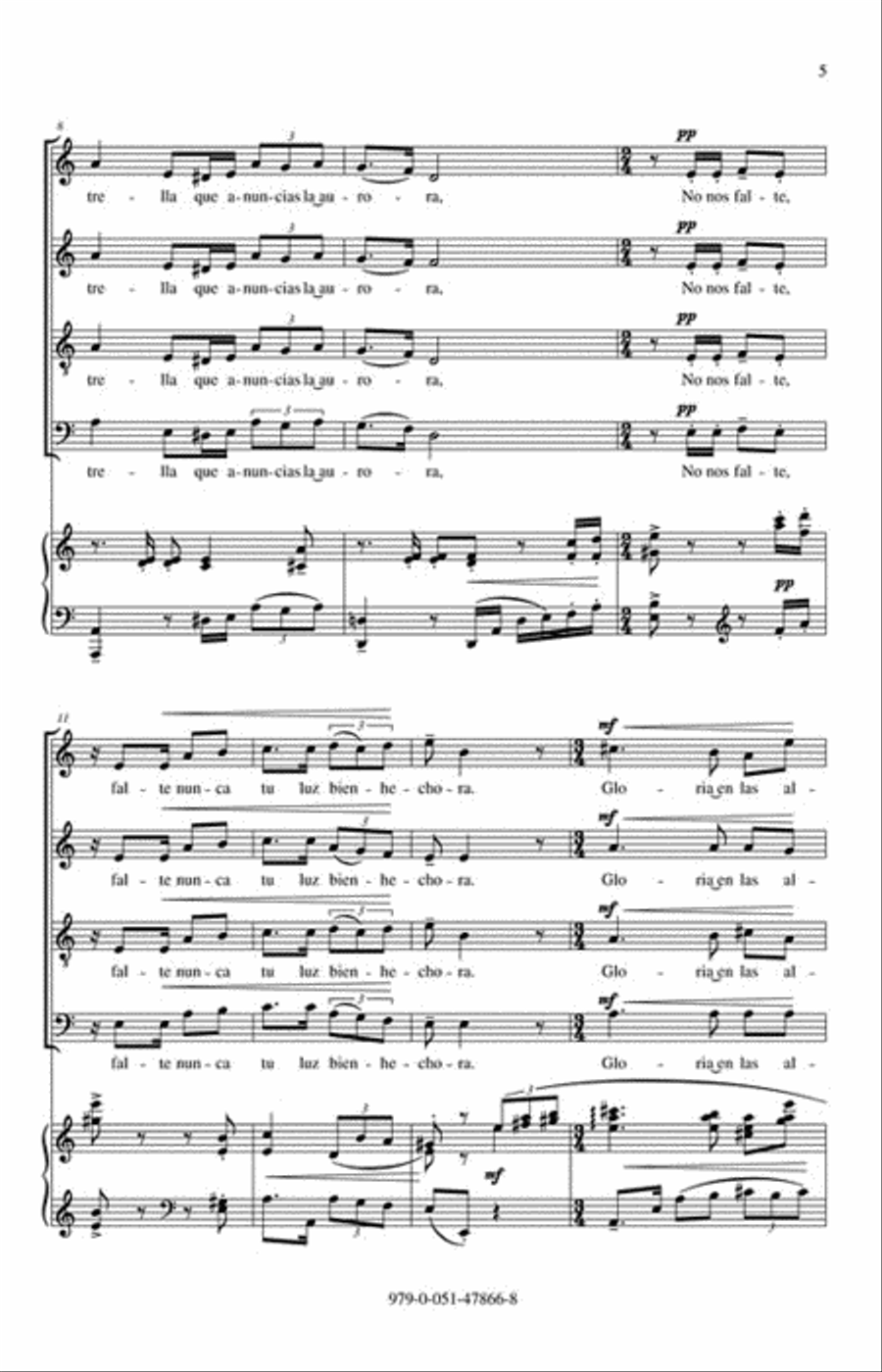 O Brillante Estrella 4-Part scores gallery preview page 3