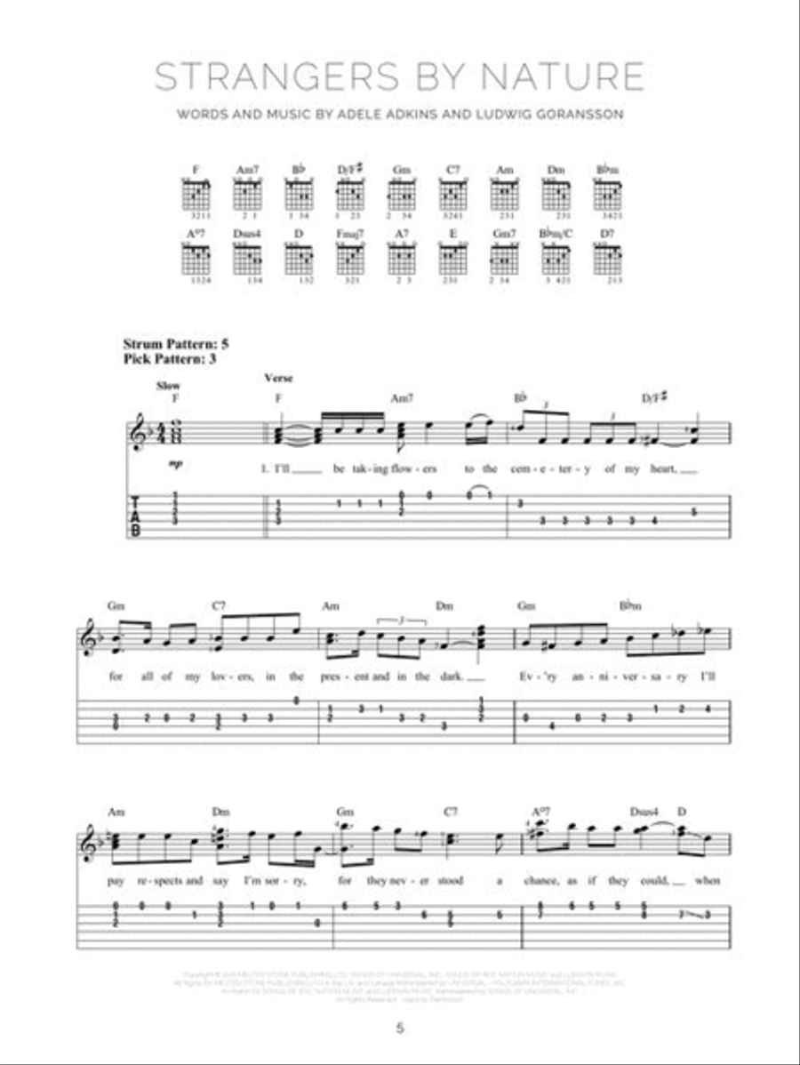 Adele – 30 Electric Guitar scores gallery preview page 4