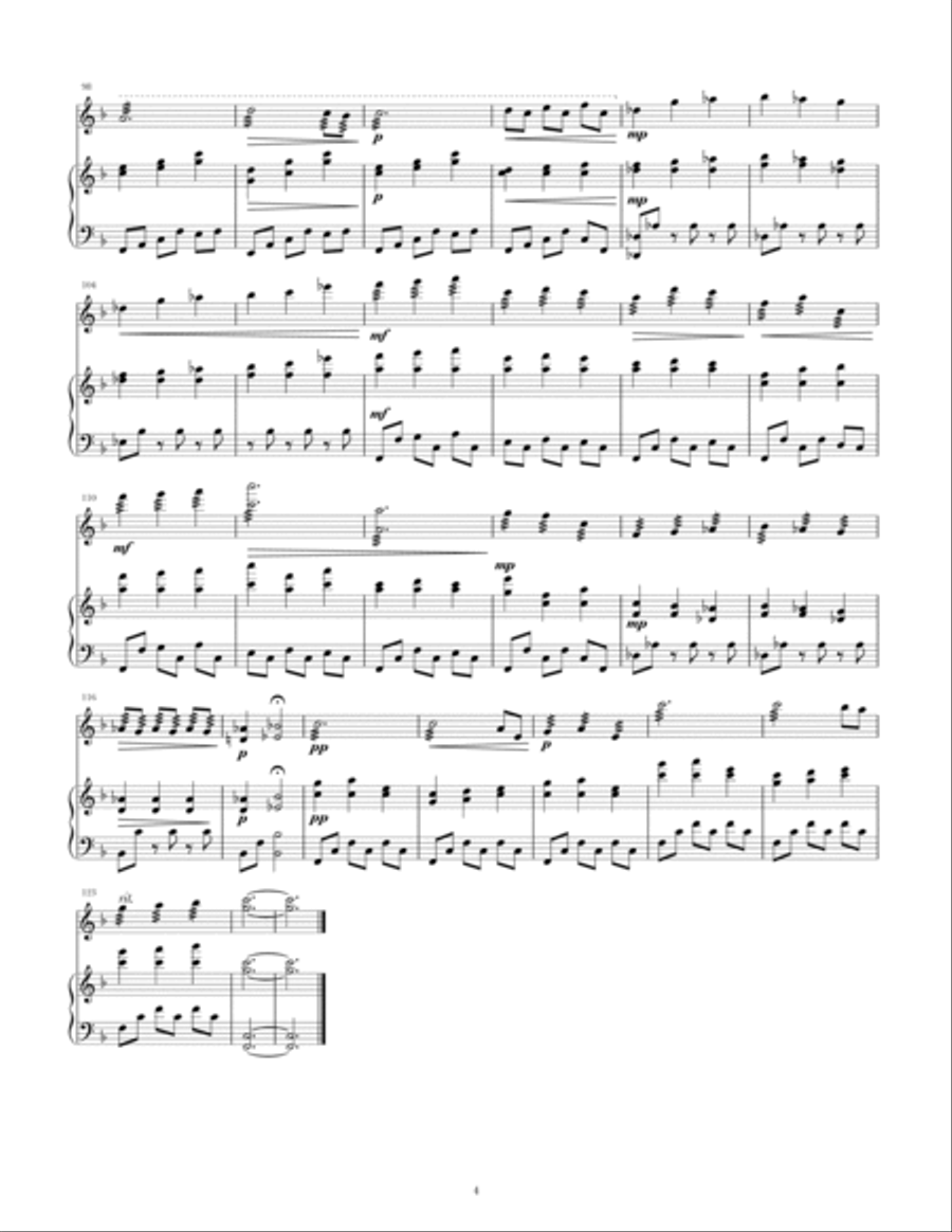 White Dress Chamber Music scores gallery preview page 4