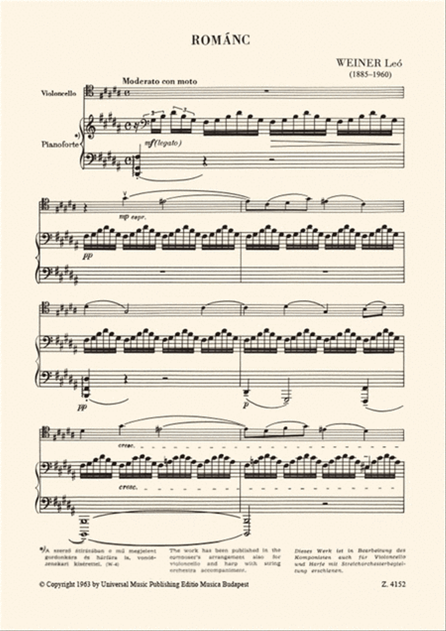 Romanze op. 14 Piano Accompaniment scores gallery preview page 2