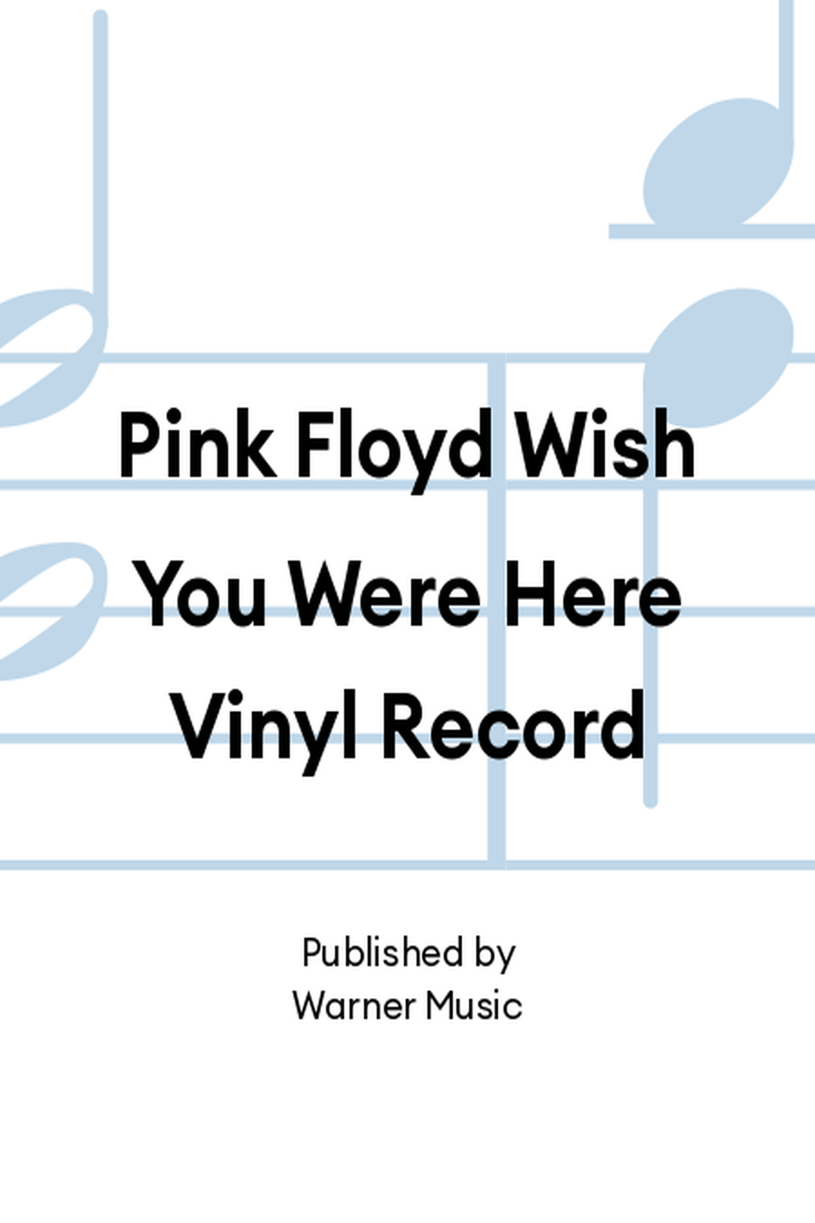 Pink Floyd Wish You Were Here Vinyl Record Vinyl scores gallery preview page 1