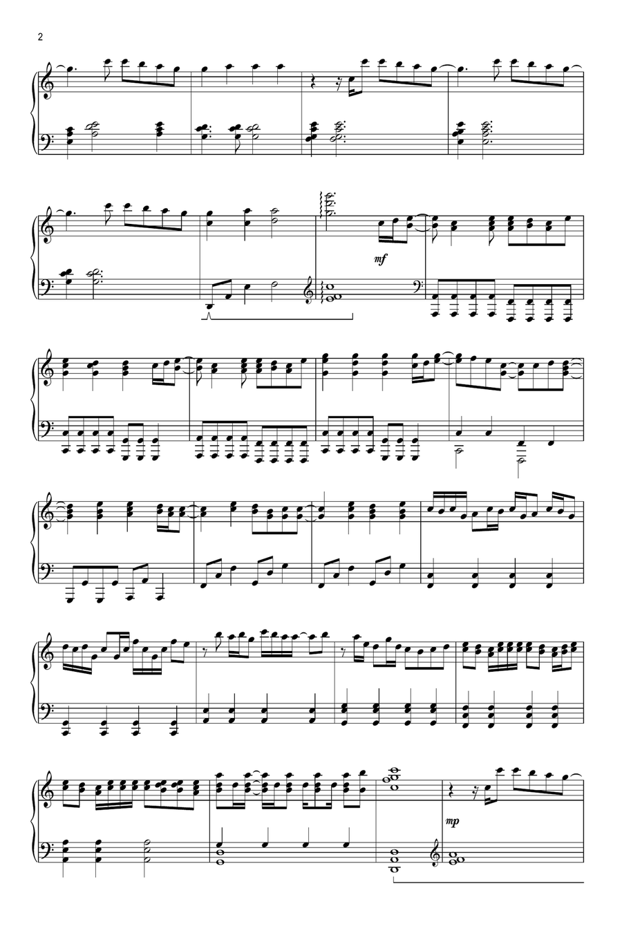 From The Inside Out Piano Solo scores gallery preview page 2