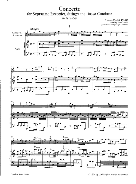 Concerto in A minor RV 445