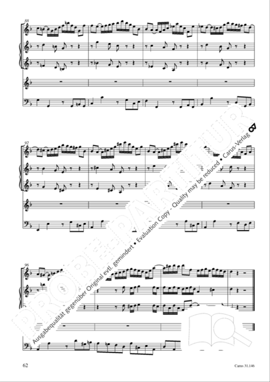 Through bitter tribulation we enter into God's kingdom (Wir mussen durch viel Trubsal in das Reich Gottes eingehen) 4-Part scores gallery preview page 63