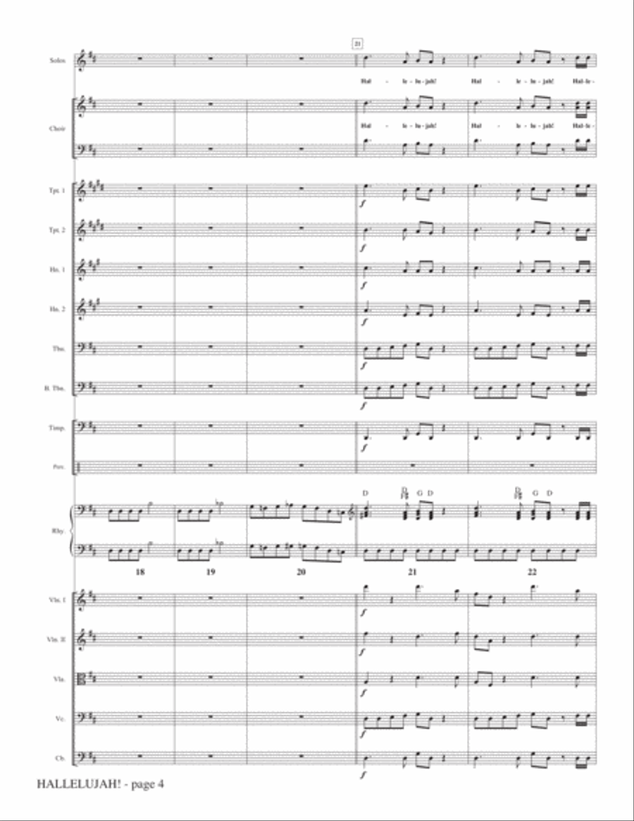 Hallelujah! (from Messiah Rocks) - Full Score Choir scores gallery preview page 4