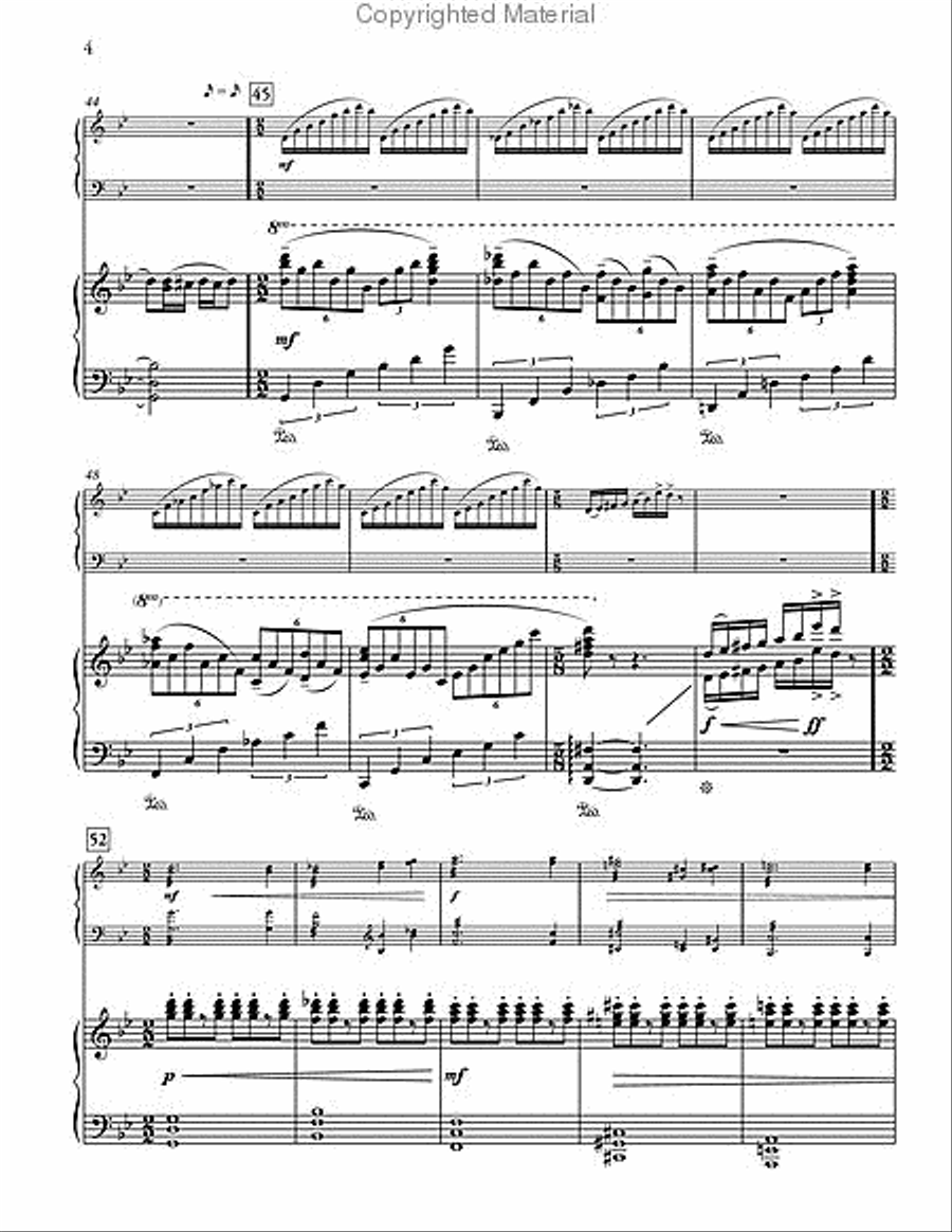 Concerto No. 2 for Marimba (piano reduction) Percussion Ensemble scores gallery preview page 5