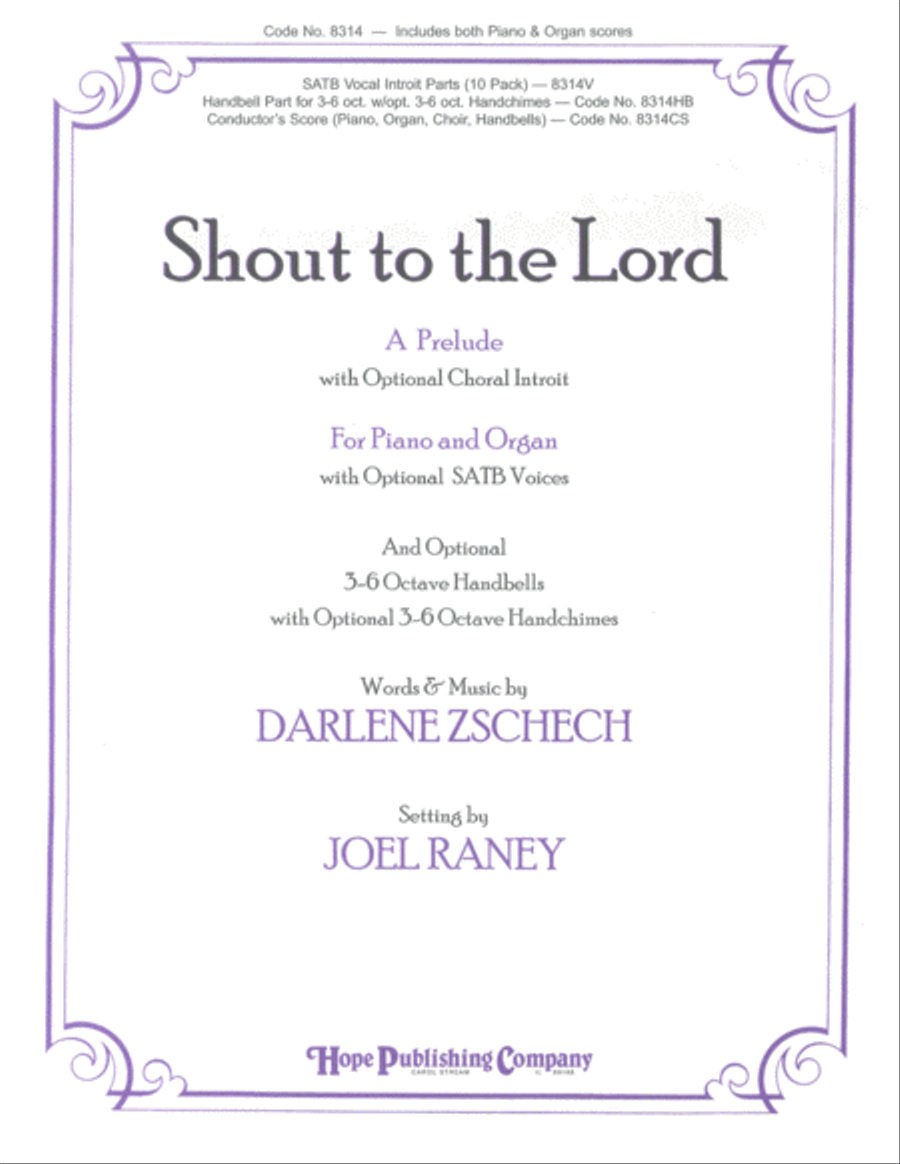 Shout to the Lord Shout to the Lord Organ scores gallery preview page 1
