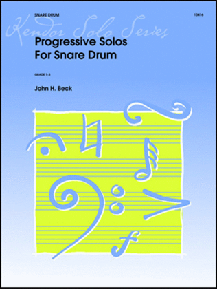 Book cover for Progressive Solos For Snare Drum