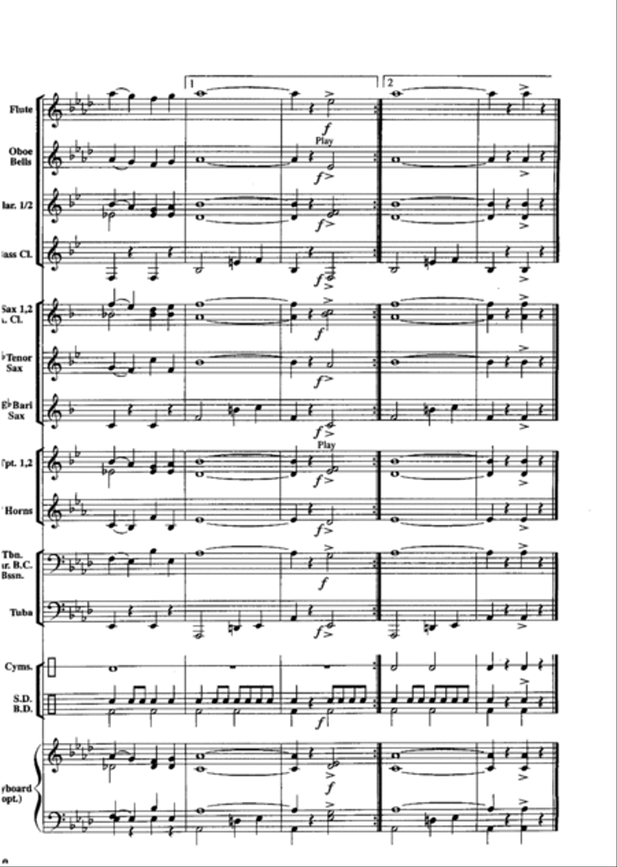 Land of the Free Concert Band scores gallery preview page 17