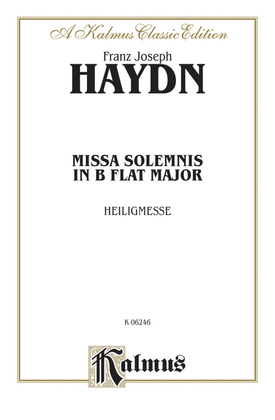 Book cover for Missa Solemnis in B-flat Major (Heiligmesse)