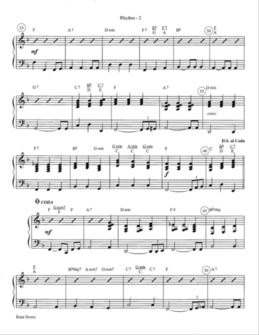 Rain Down Guitar scores gallery preview page 3