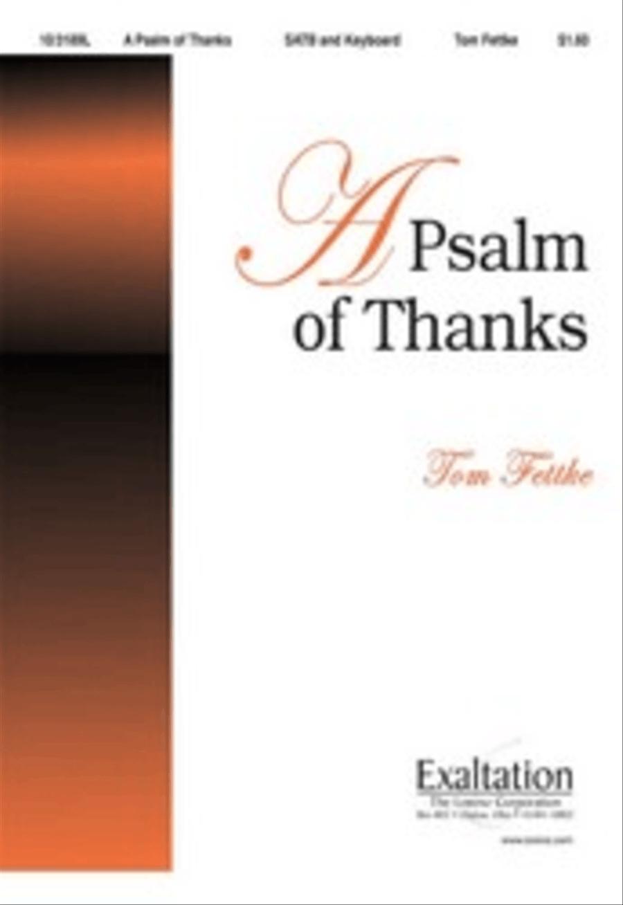 A Psalm of Thanks 4-Part scores gallery preview page 1