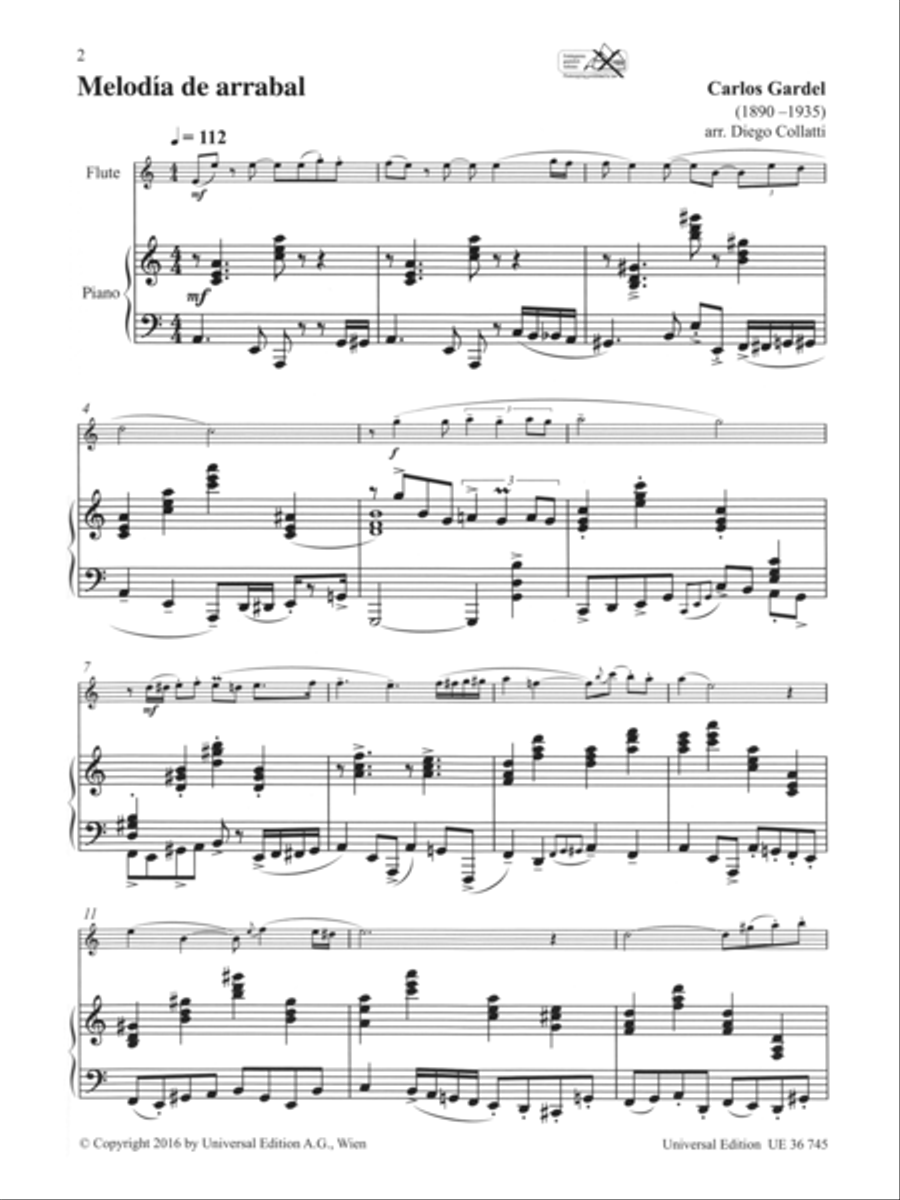 Tango Flute and Piano Tango Flute and Piano Chamber Music scores gallery preview page 2