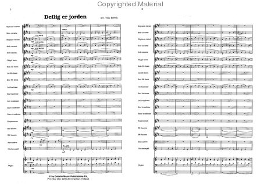 Deilig er Jorden Brass Band scores gallery preview page 2
