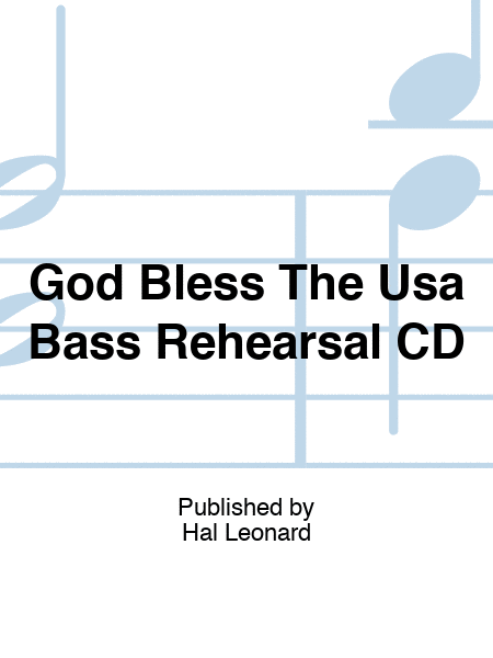 God Bless The Usa Bass Rehearsal CD