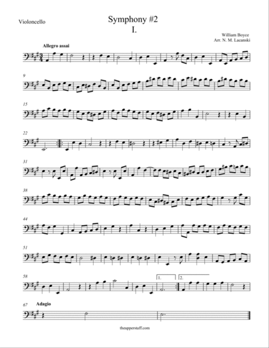 Symphony #2 First Movement String Orchestra scores gallery preview page 2