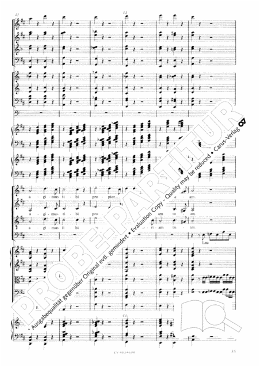 Mass in A Major (2 versions) STB scores gallery preview page 46