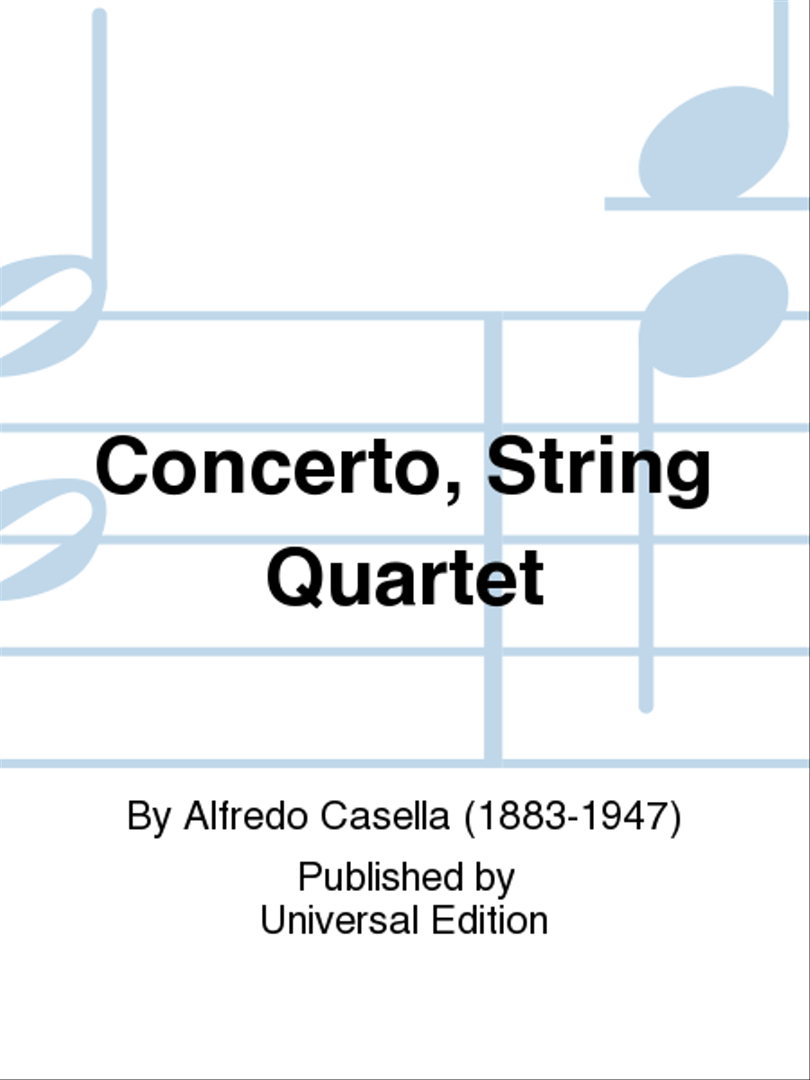 Concerto for 2 Violins, Viola, and Cello Chamber Music scores gallery preview page 1