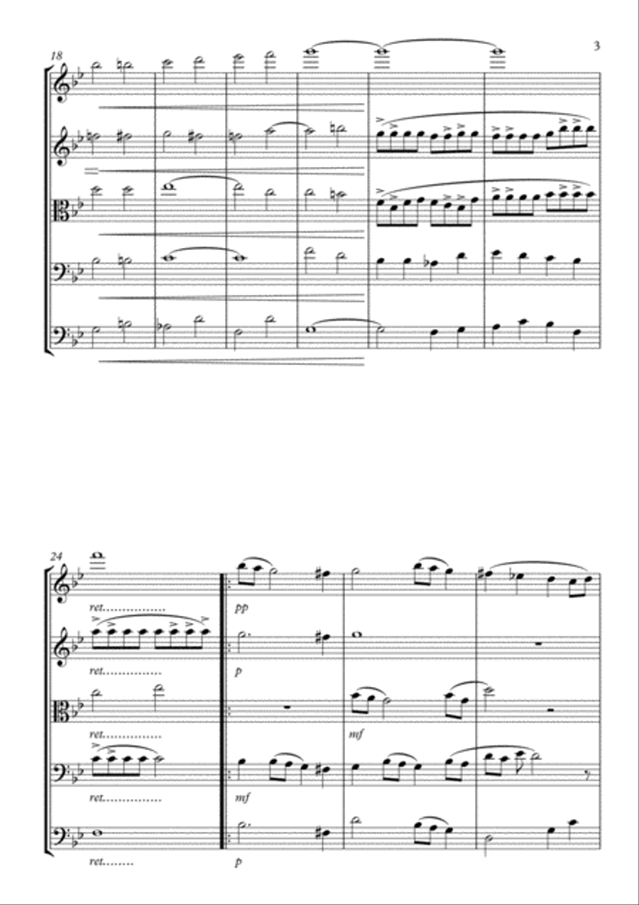 Union in Bb String Quintet scores gallery preview page 3