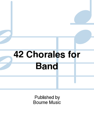Book cover for 42 Chorales for Band