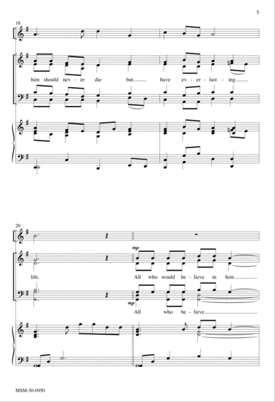 God So Loved the World God So Loved the World 4-Part scores gallery preview page 4