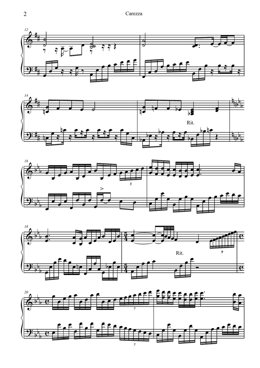 My Story Piano Solo scores gallery preview page 2