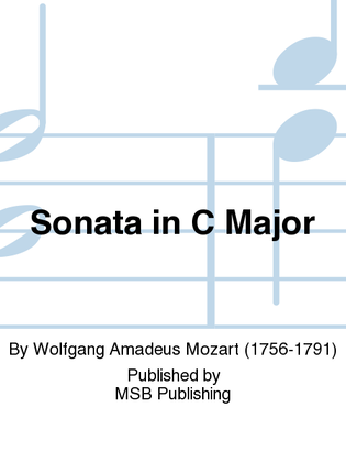 Book cover for Sonata in C Major