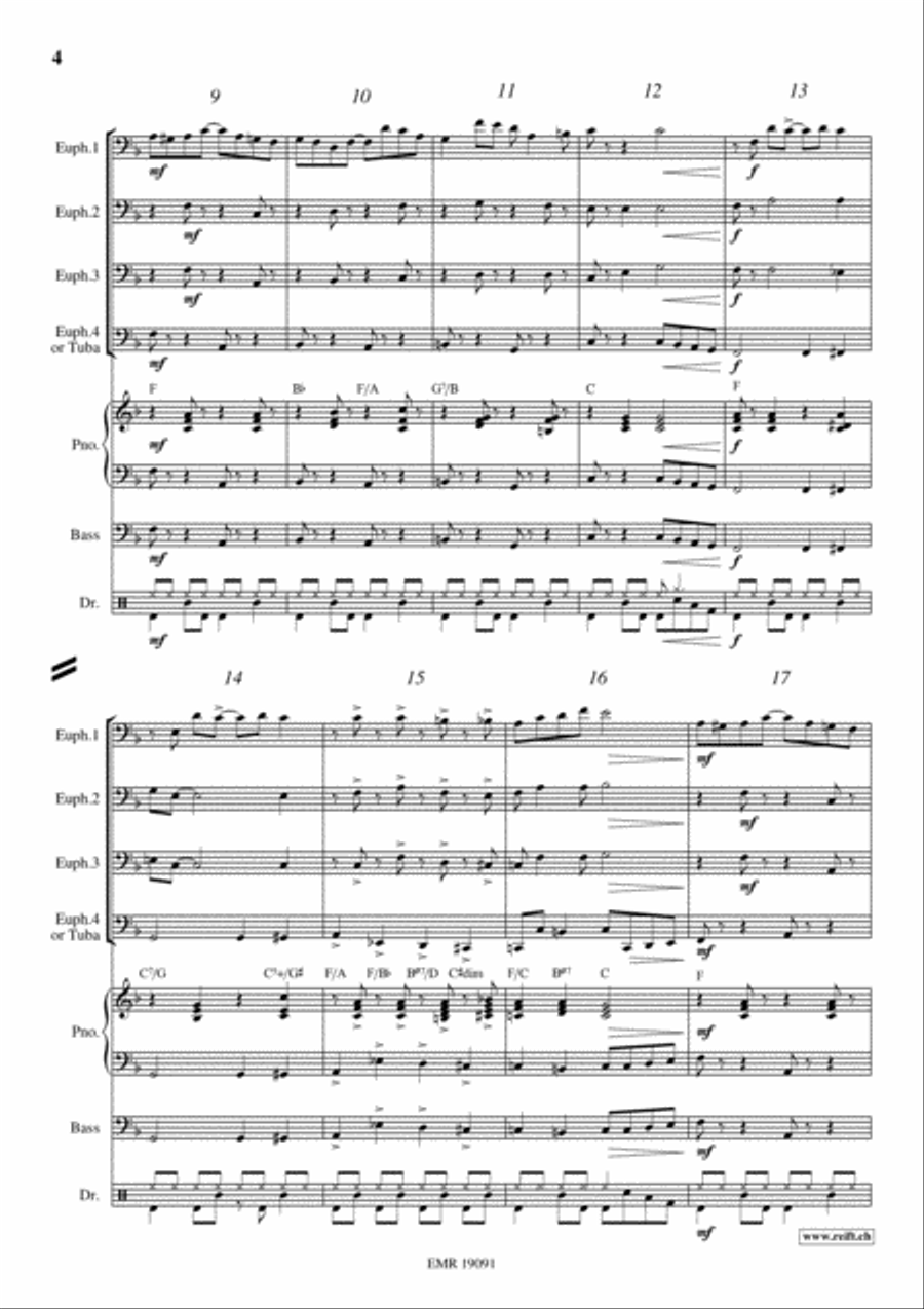 Elite Syncopations Euphonium Quartet scores gallery preview page 4