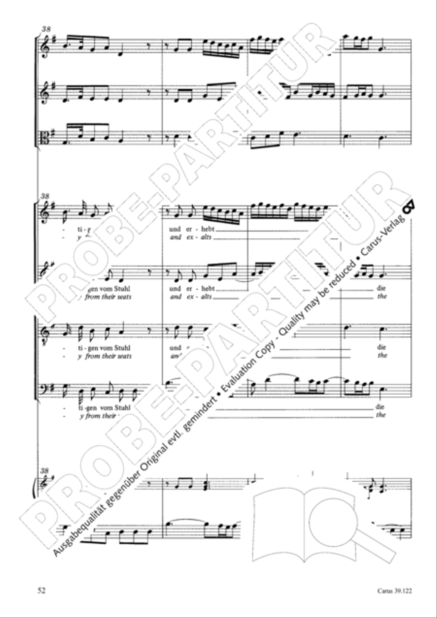 All my spirit exalts (With my spirit I praise the Lord) 4-Part scores gallery preview page 53