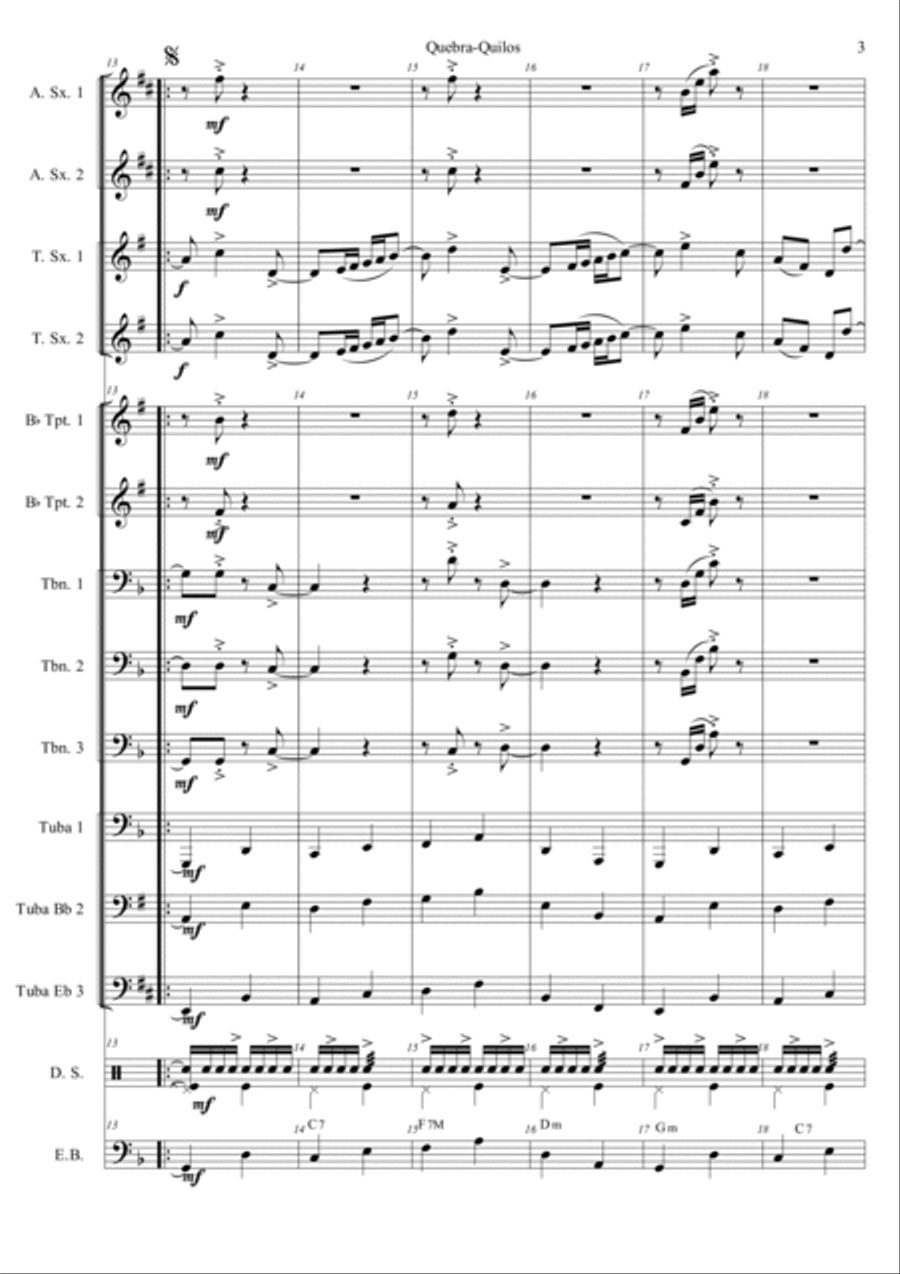 Quebra-Quilos Quebra-Quilos Concert Band scores gallery preview page 4