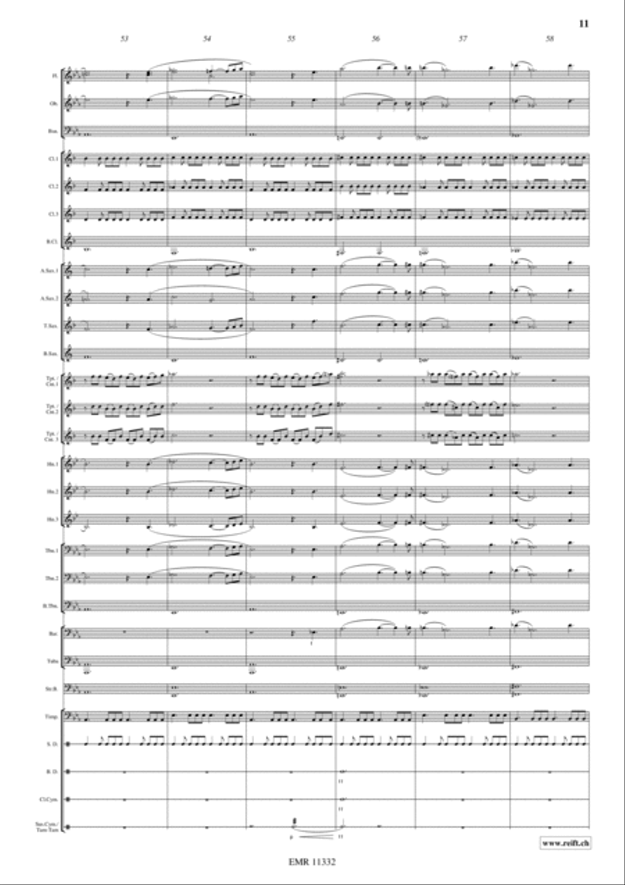 Cutthroat Island Concert Band scores gallery preview page 12