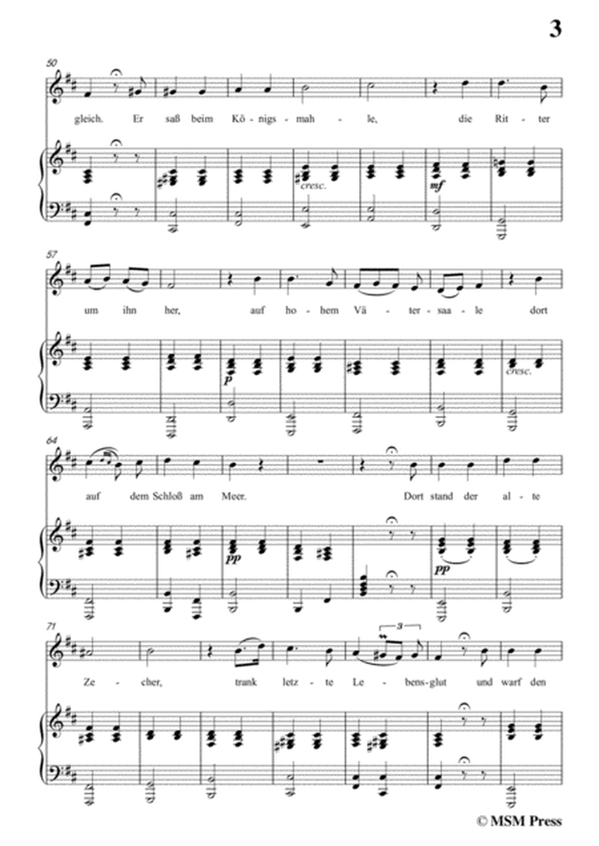 Schubert-Der König in Thule,in b minor,Op.5 No.5,for Voice&Piano image number null