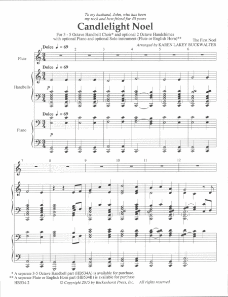 Candlelight Noel - Score image number null