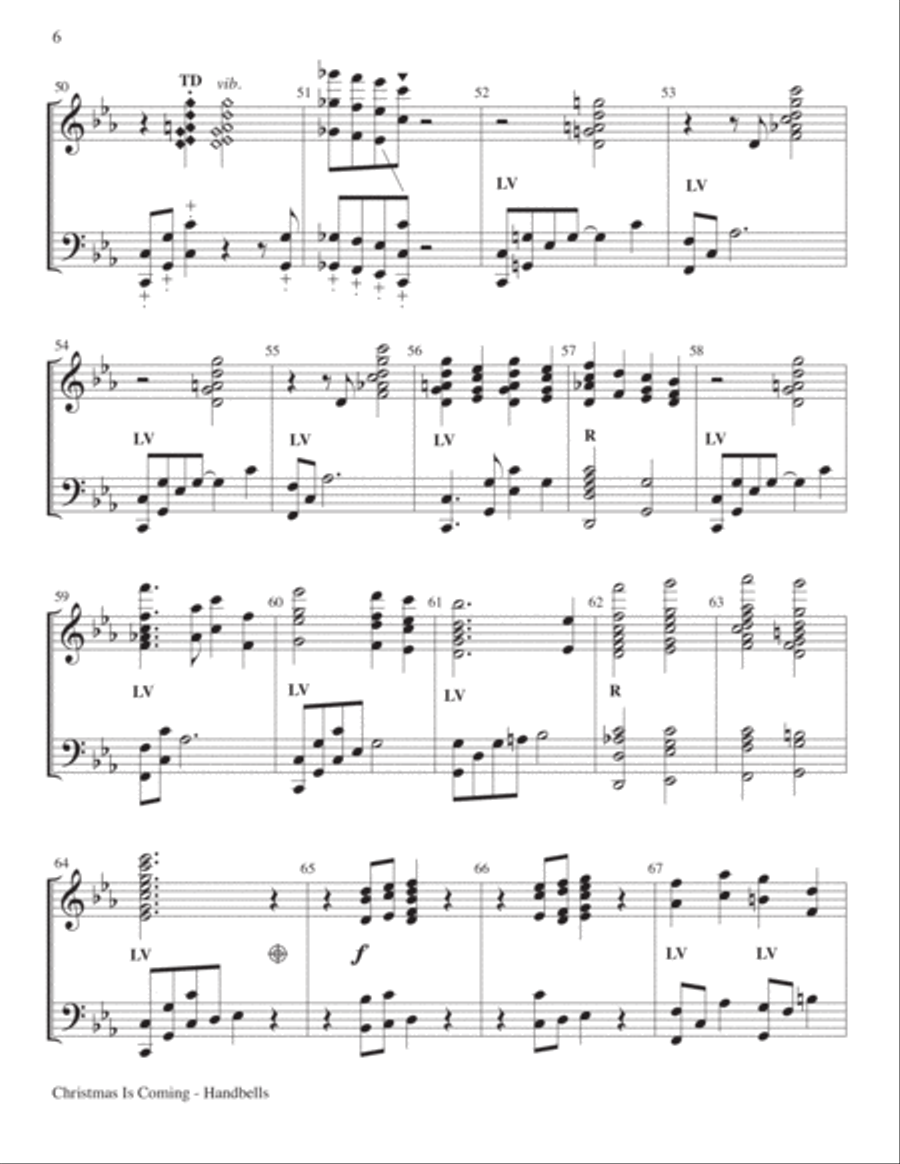Christmas Is Coming Choir scores gallery preview page 6