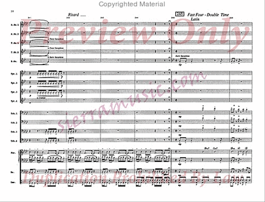 Dorian Blue Big Band scores gallery preview page 29