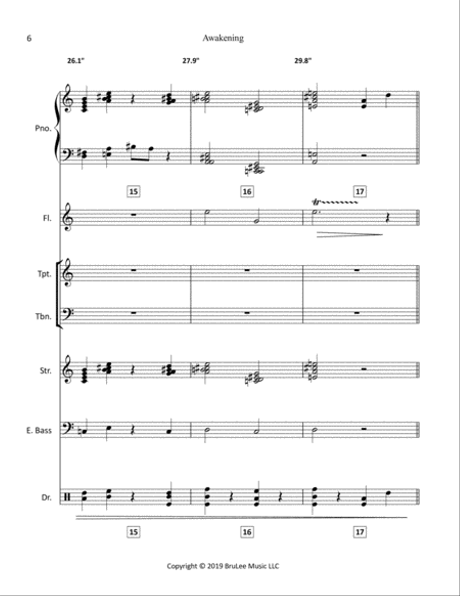 Awakening Jazz Ensemble scores gallery preview page 6